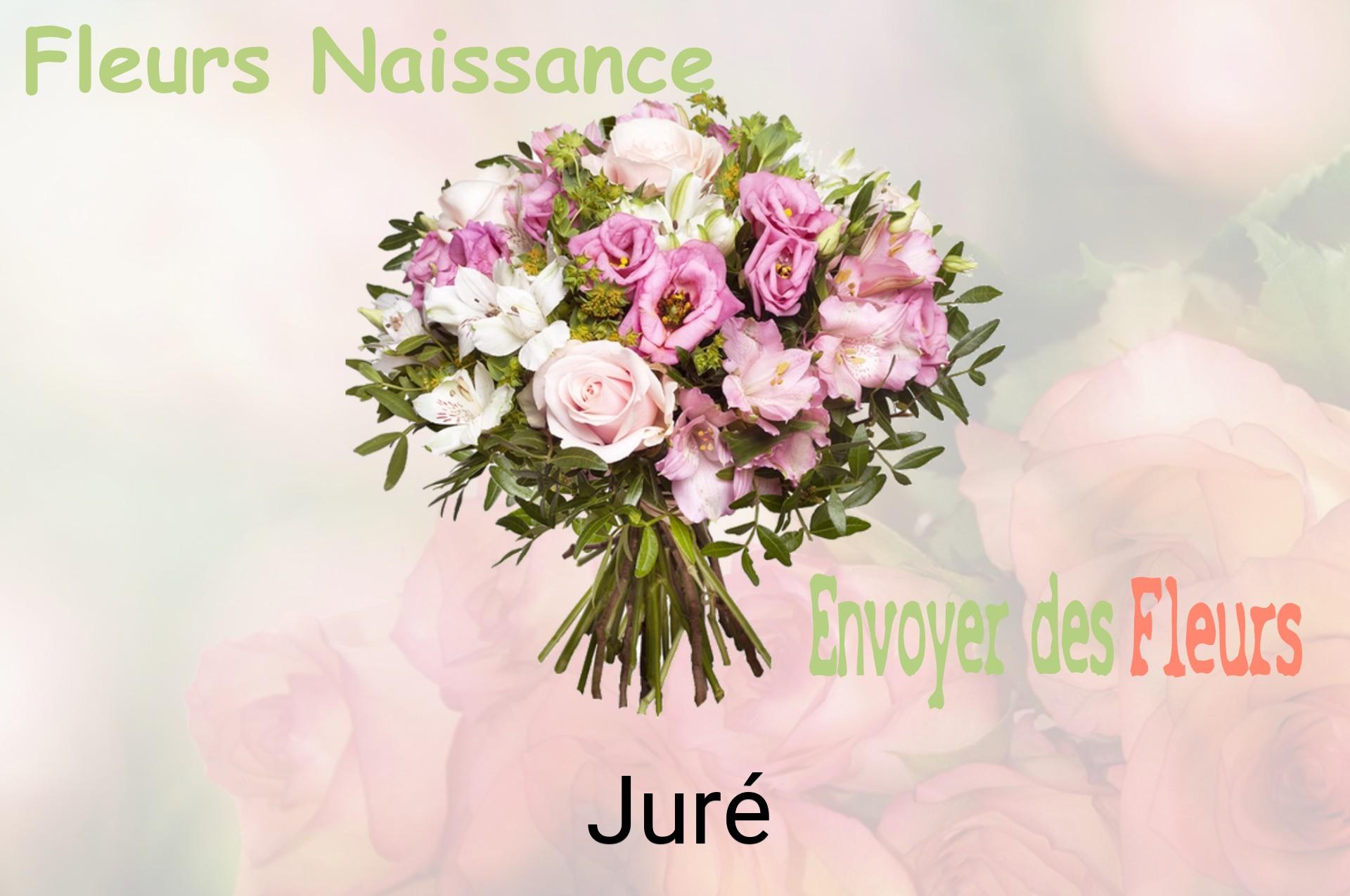 Bouquet de fleurs de naissance livré à Juré